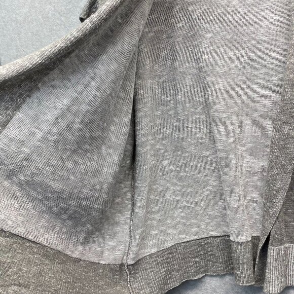 Eileen Fisher Linen Blend Cardigan Womens Small‎ Gray Oversized Sleeveless Light - Picture 6 of 13